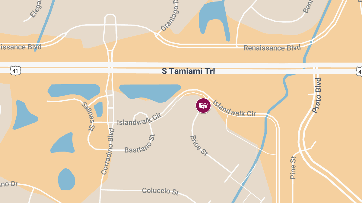 Car Accident Reported with Injuries at Islandwalk Cir & Erice St