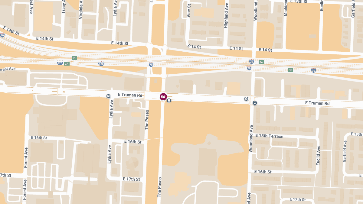 Car Accident With Injuries Reported at E Truman Rd and The Paseo