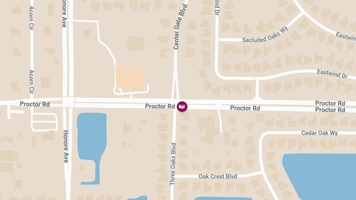 Car Accident With Injuries at Proctor Rd & Center Gate Blvd