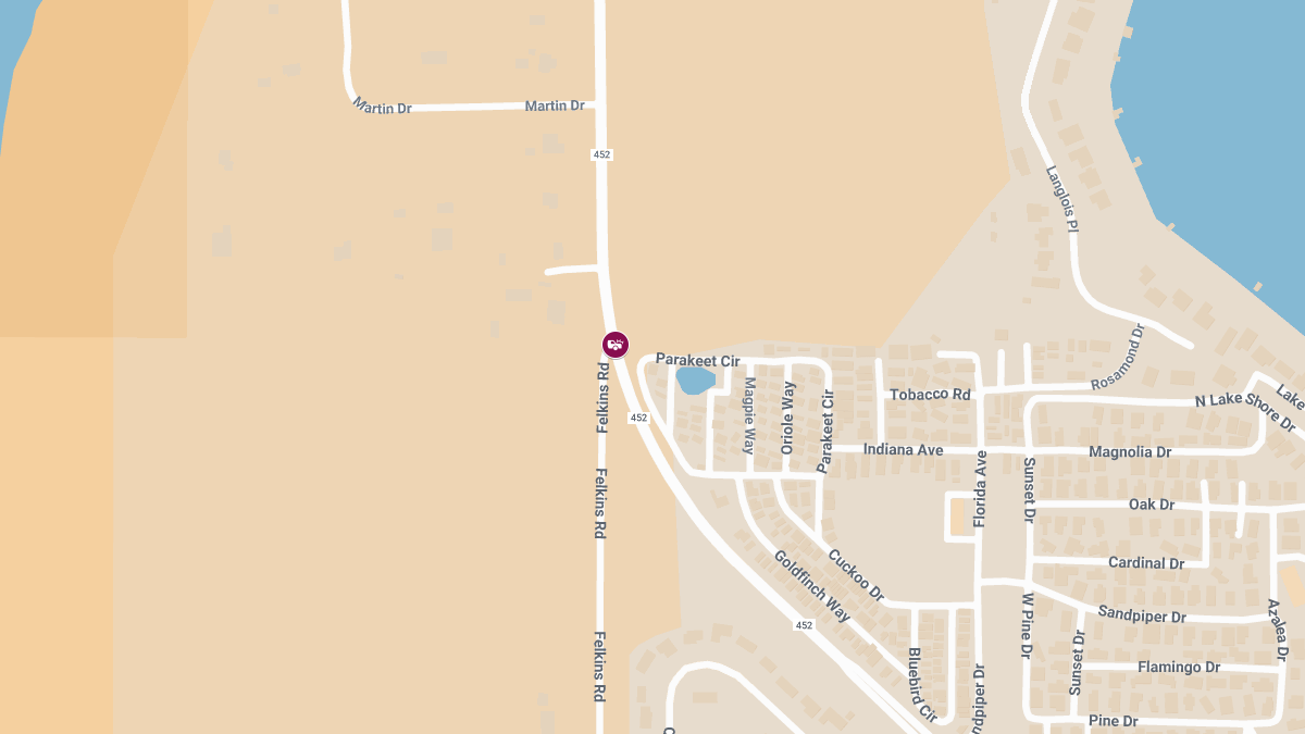 Car Accident with Injuries at CR-452 and Felkins Rd