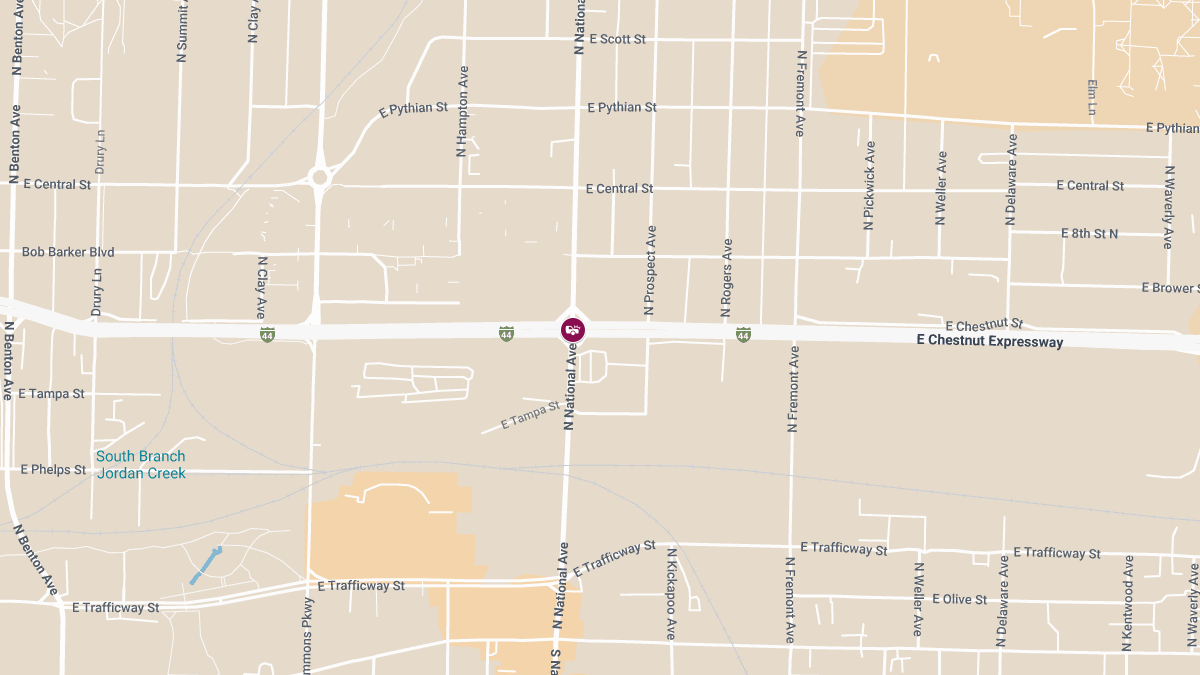 Car Collision with Injuries at National Ave & Chestnut Expy