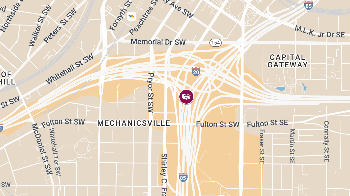 Car Crash With Injuries Reported at I-85 S & I-20 W