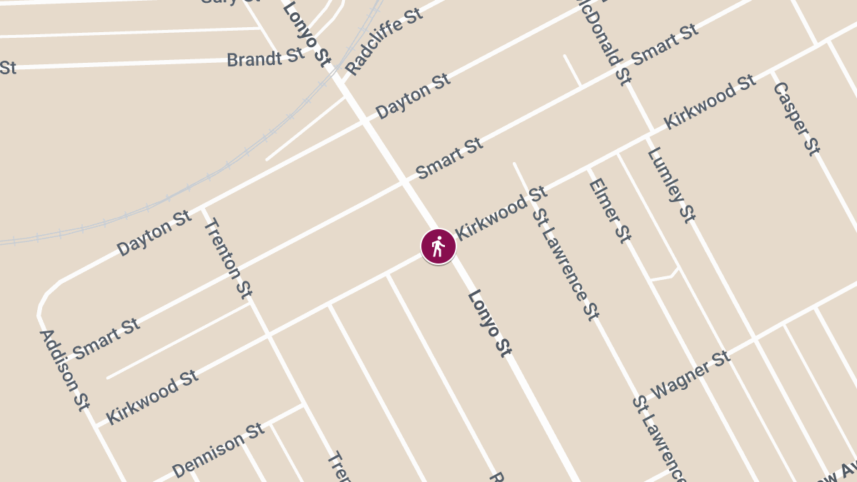 Child Injured in Pedestrian Accident at Lonyo St & Kirkwood St