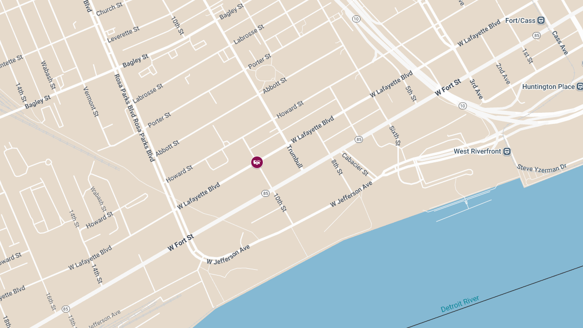 Collision With Injuries Near W Lafayette Blvd and 10th St