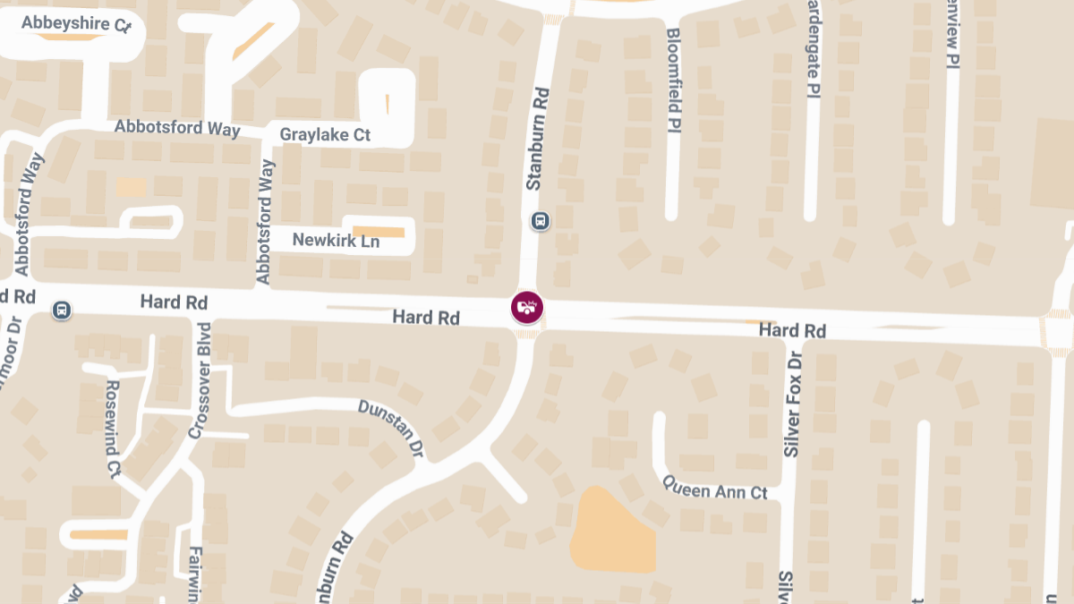 Collision With Injuries at Hard Rd and Stanburn Rd