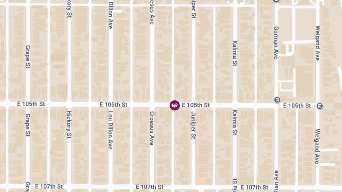 Collision at E 105th St & Juniper St Causes Injuries