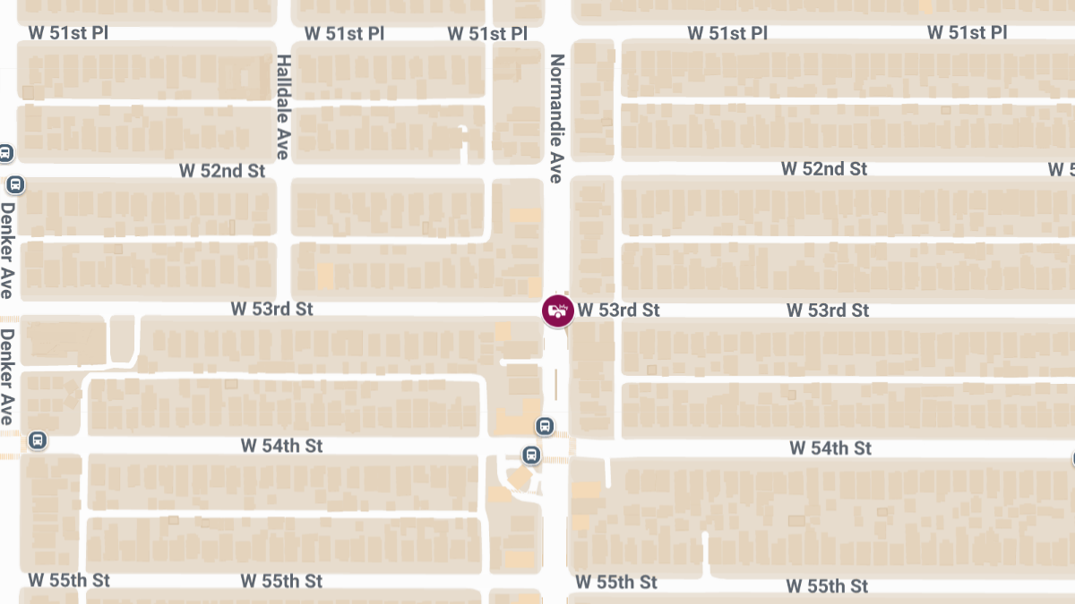 Collision at W 53rd St & S Normandie Ave Results in Injuries