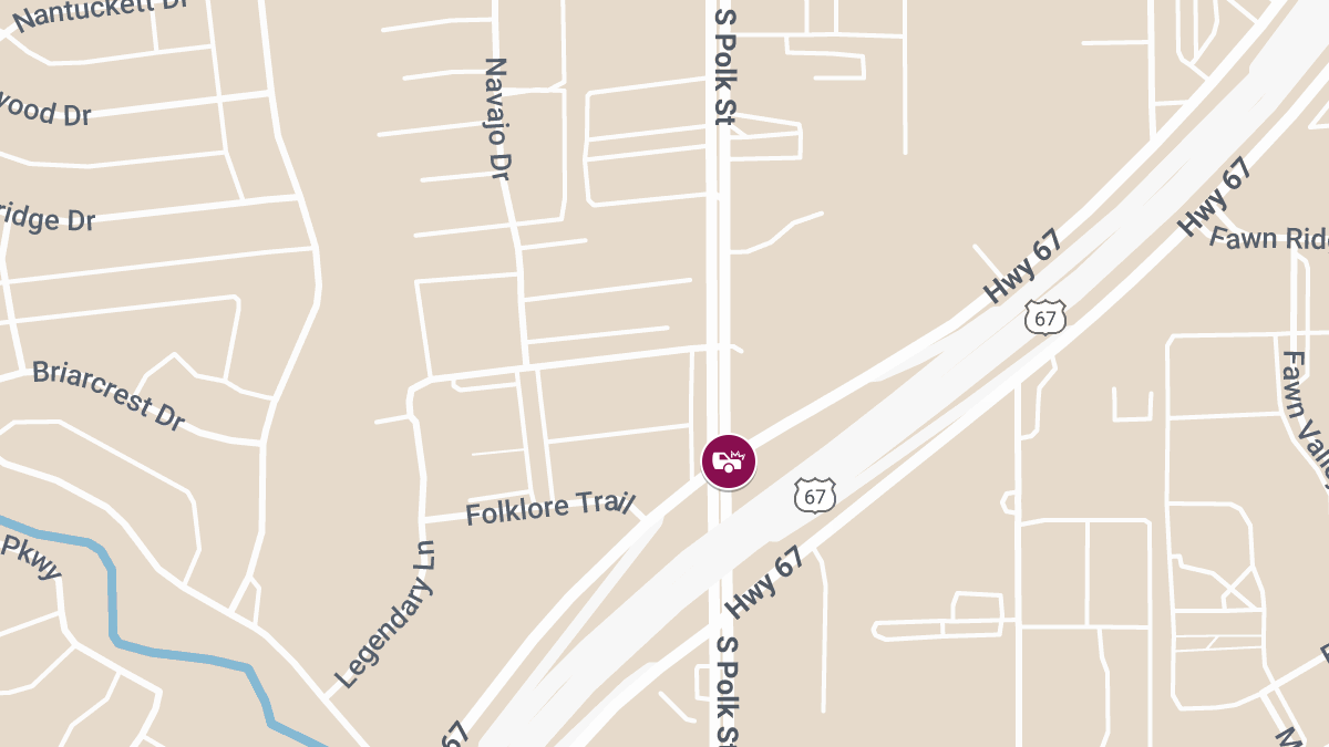 Collision on Marvin D Love Fwy S at S Polk St Causes Injuries