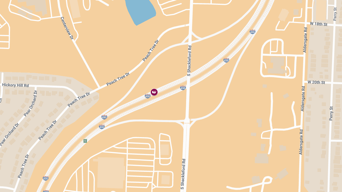 Collision on NB I-430 Near Exit 128 Leads to Injuries