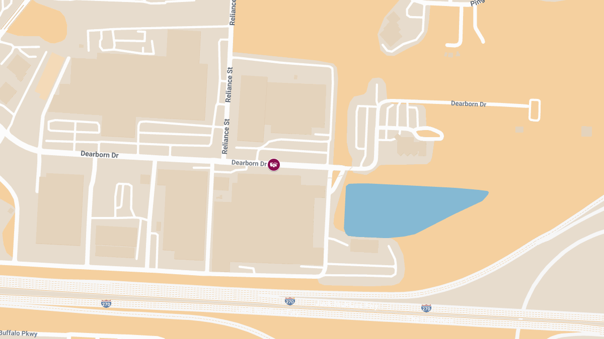 Collision with Injuries Reported at 1150 Dearborn Dr