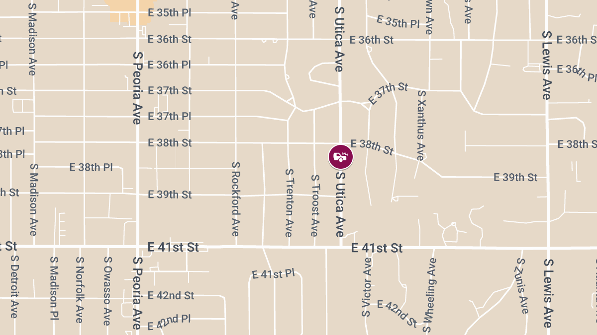 Collision with Injuries Reported on S Utica Ave Near Cherry Street