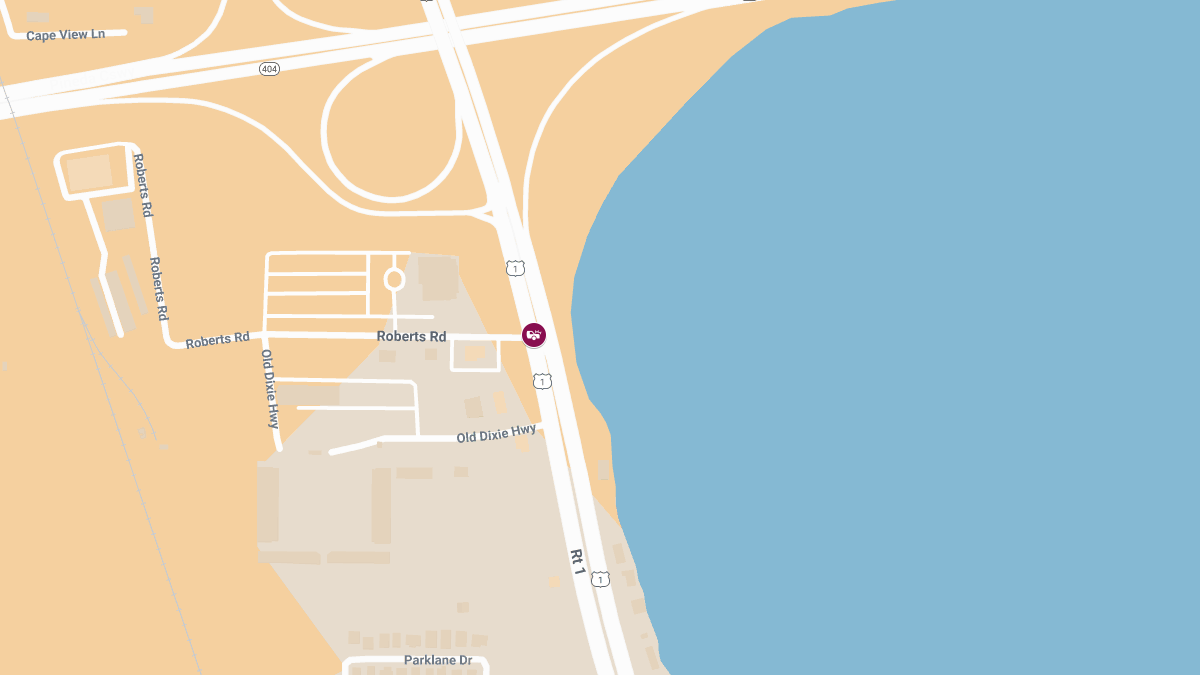 Collision with Injuries and Roadblock on US-1 at Roberts Rd