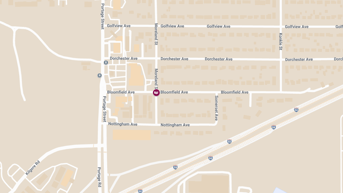 Collision with Injuries at Bloomfield Ave & Moreland St Involving Two Vehicles