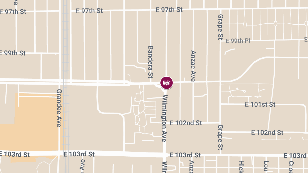 Collision with Injuries at E Century Blvd & Wilmington Ave