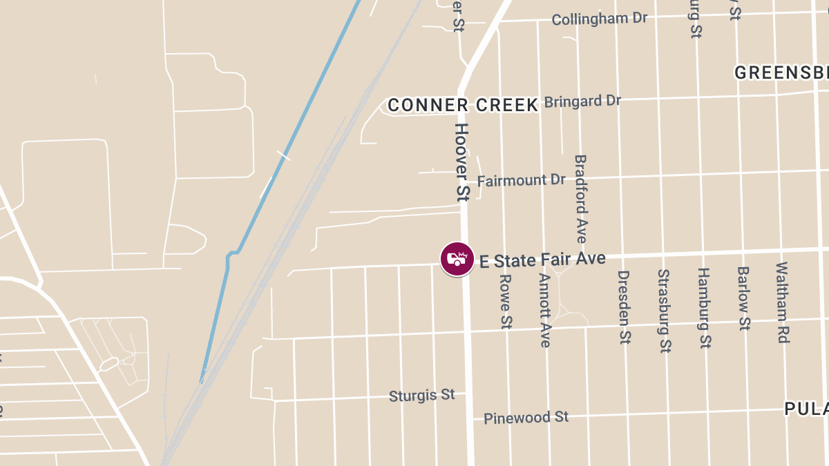 Collision with Injuries at Hoover St & E State Fair Ave