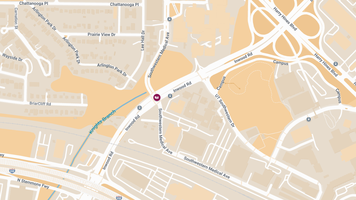 Collision with Injuries at Inwood Rd & Southwestern Medical Ave