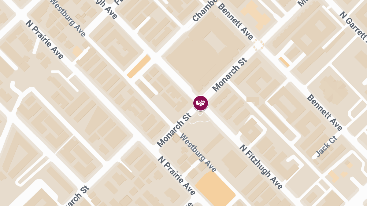 Collision with Injuries at Monarch St & N Fitzhugh Ave