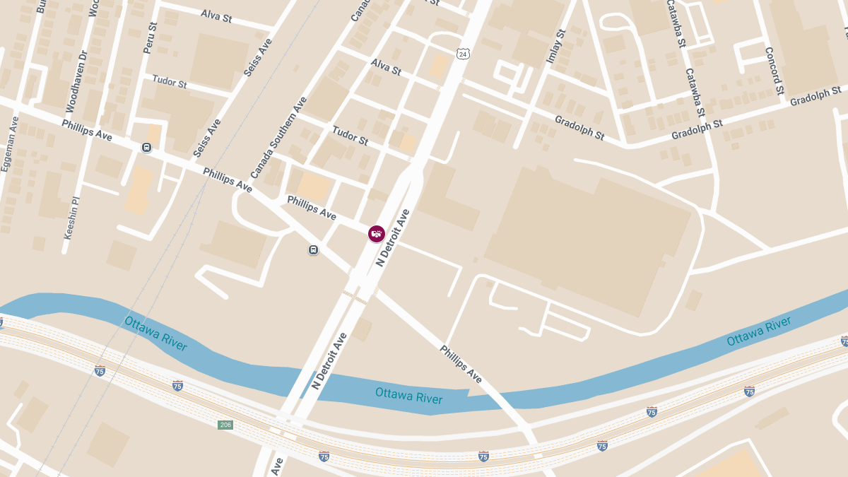 Collision with Injuries at N Detroit Ave and Phillips Ave