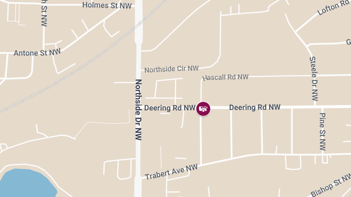 Collision with Injuries at Northside Dr NW & Deering Rd NW