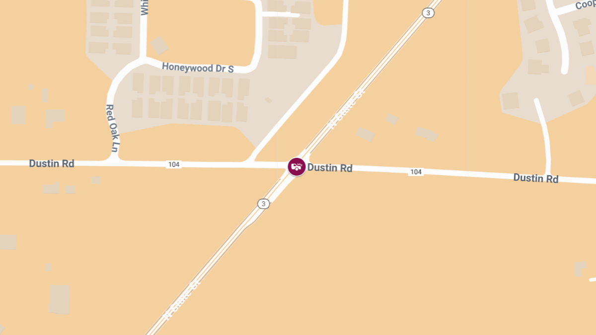 Collision with Injuries at State Route 3 & Dustin Rd
