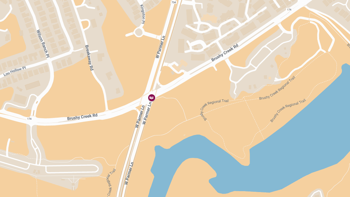 Collision with Injuries at W Parmer Ln and Brushy Creek Rd