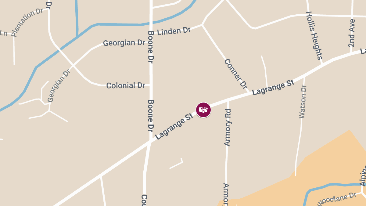 Collision with Injuries on LaGrange St Near Newnan High School
