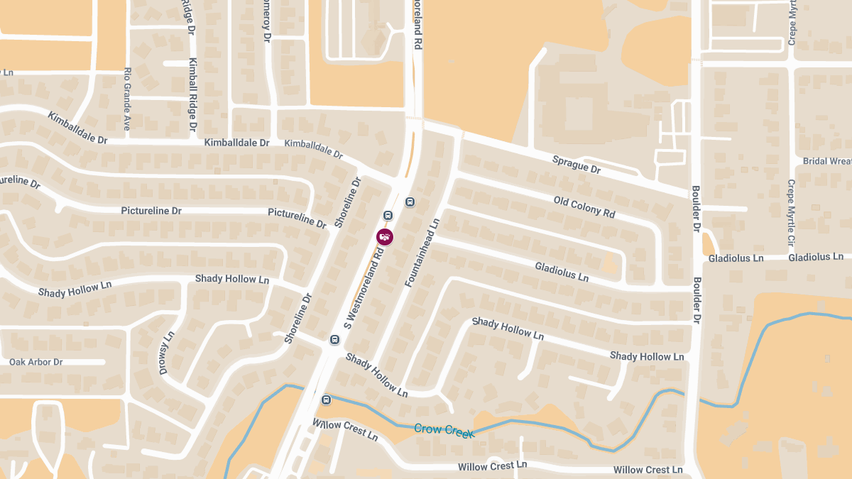 Collision with Injuries on S Westmoreland Rd 