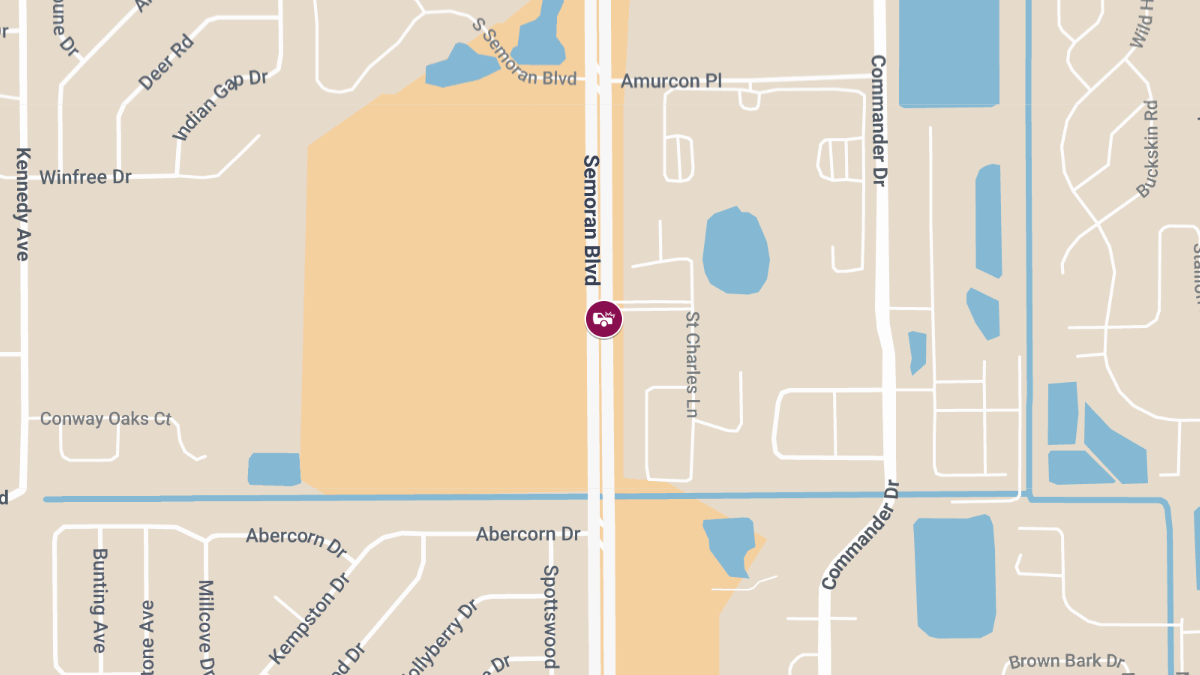 Collision with Injuries on Semoran Blvd at Academy Dr