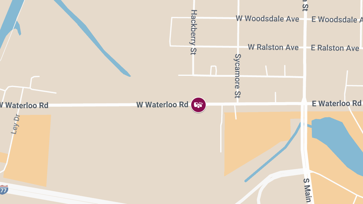 Collision with Injuries on W Waterloo Rd Near Firestone Park Motorcars