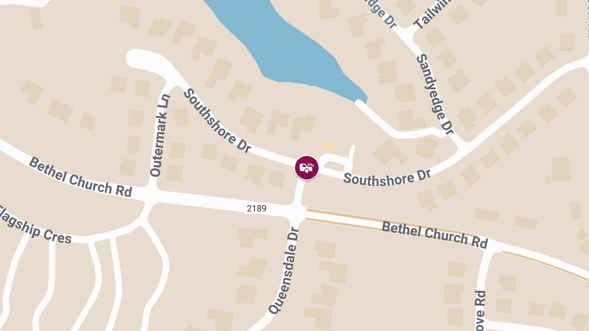 Collision with Injury Near Lakebend Dr and South Shore Dr