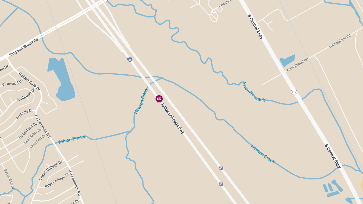 Crash With Injuries Reported at 9300 Julius Schepps Fwy