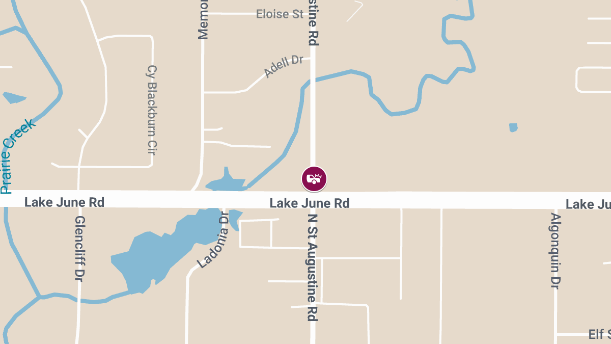 Crash With Injuries Reported at Lake June Rd & N Saint Augustine Dr
