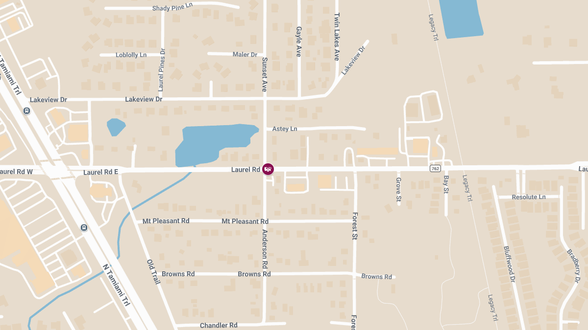 Crash With Injuries Reported at Laurel Rd E & Anderson Rd