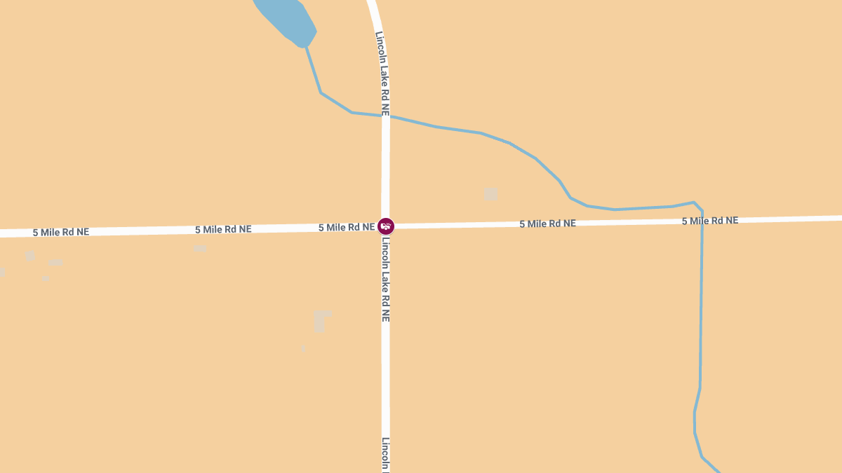 Crash With Injuries Reported at Lincoln Lake Ave NE & 5 Mile Rd NE