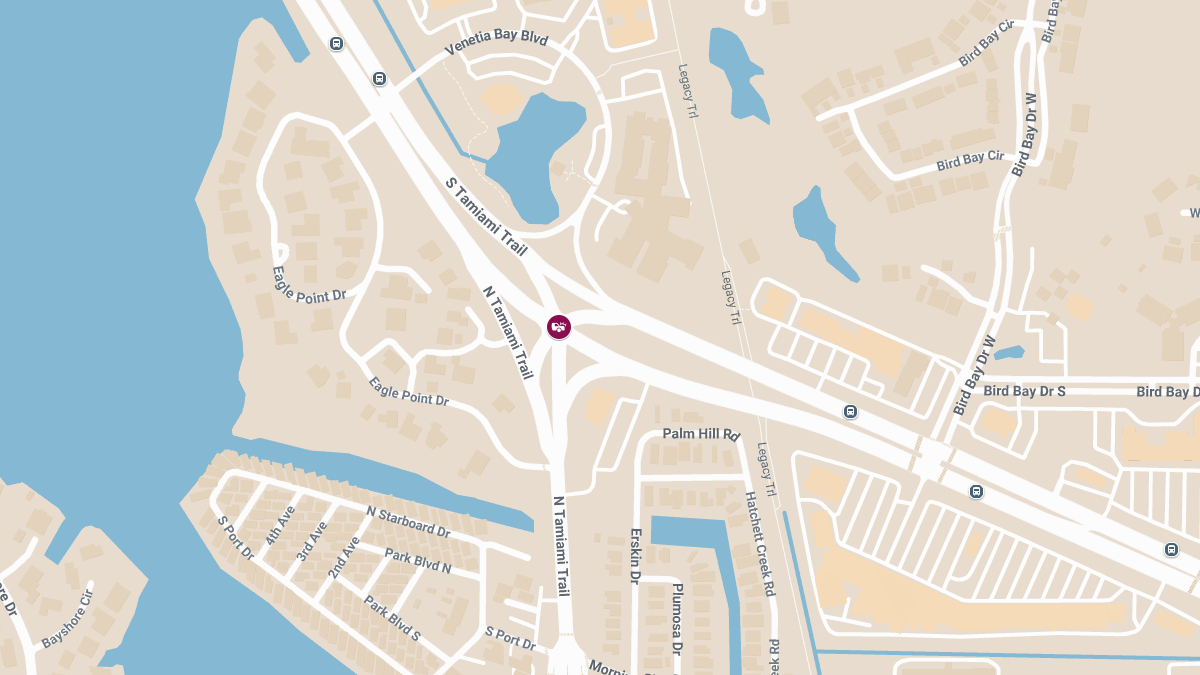 Crash With Injuries Reported at N Tamiami Trl & US 41 Bypass N