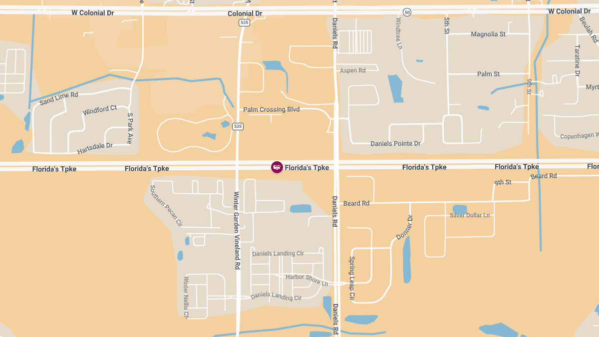 Crash With Injuries and Lane Blockage on Florida’s Turnpike SB at MM269