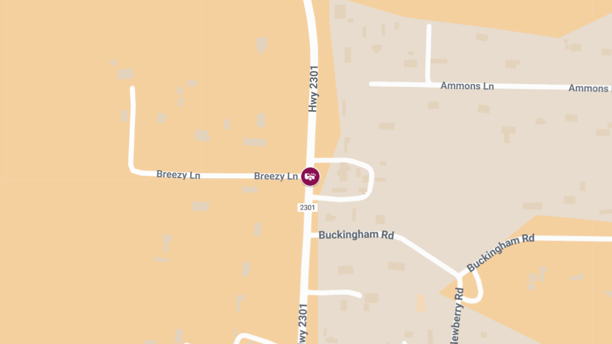 Crash With Injuries and Roadblock on CR-2301 at Breezy Ln