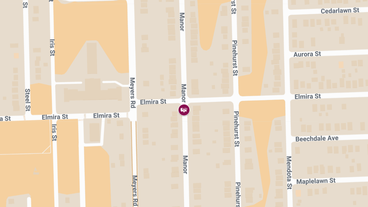 Crash With Injuries at Elmira St and Manor