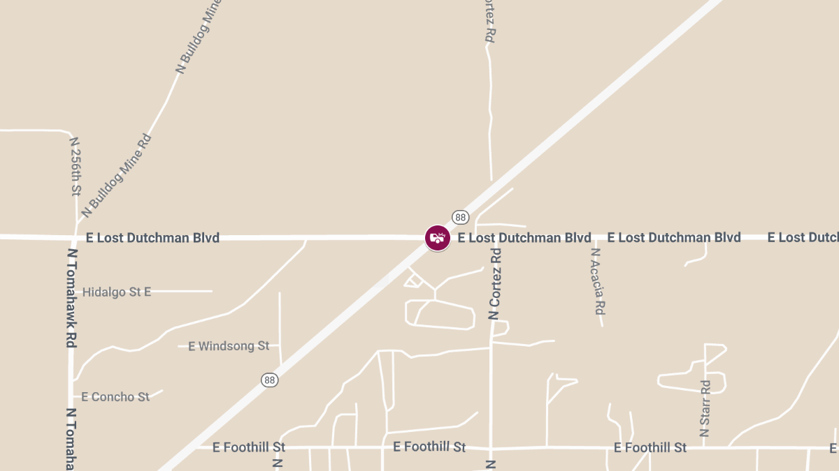 Crash With Injuries on N Apache Trl Near Lost Dutchman Blvd