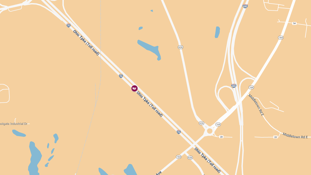 Crash With Injuries on Ohio Turnpike Near I-680 Interchange