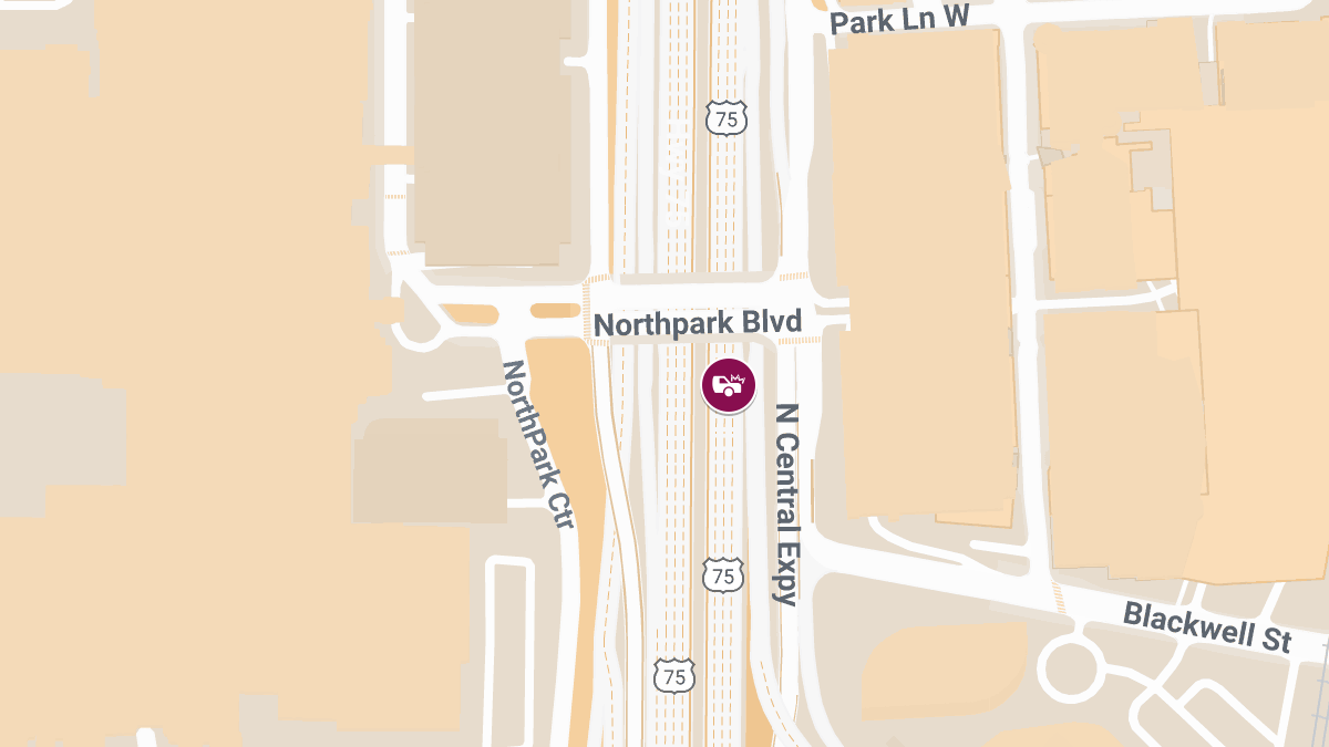 Crash at N Central Expy & Northpark Blvd Causes Injuries