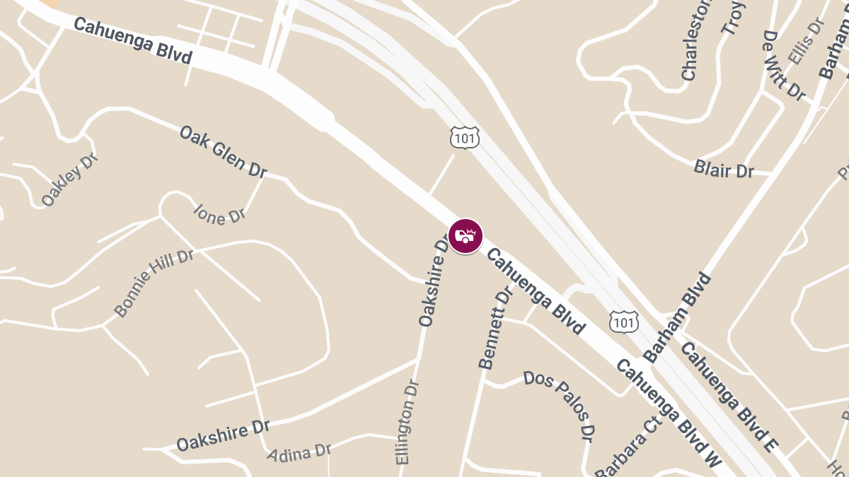 Crash on Cahuenga Blvd Causes Injuries