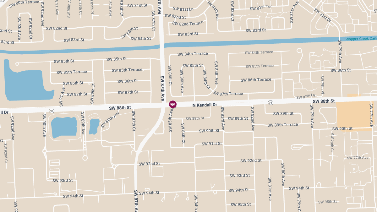 Crash with Injuries Blocks Lanes at SW 88th St and SW 85th Ave