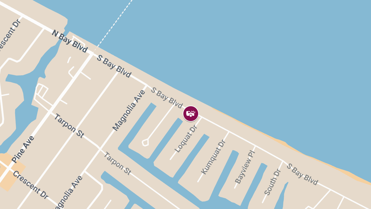 Crash with Injuries Causes Roadblock at S Bay Blvd Near City Pier