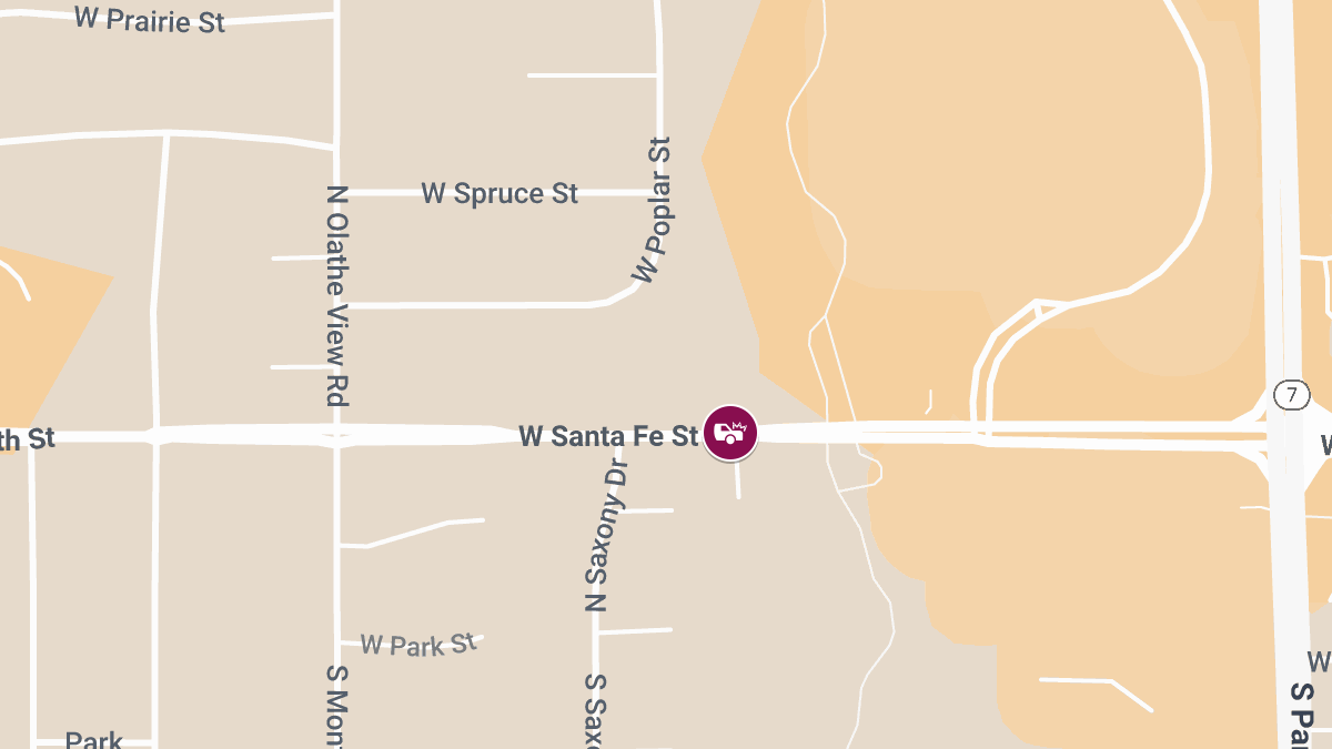 Crash with Injuries Near Cooper St and W Santa Fe St