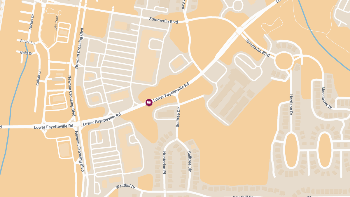 Crash with Injuries Near Lower Fayetteville Rd