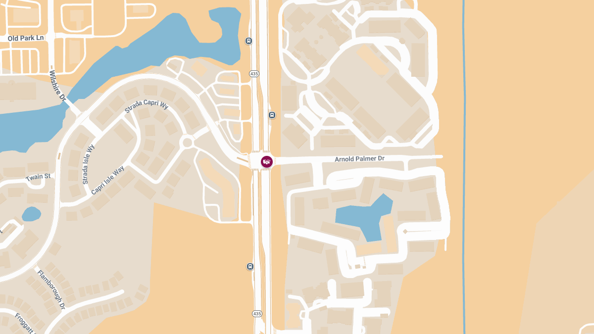 Crash with Injuries Near S Kirkman Rd and Arnold Palmer Dr