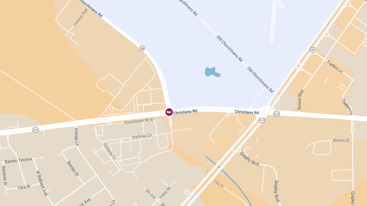 Crash with Injuries Reported at Rte 273 & Churchmans Rd