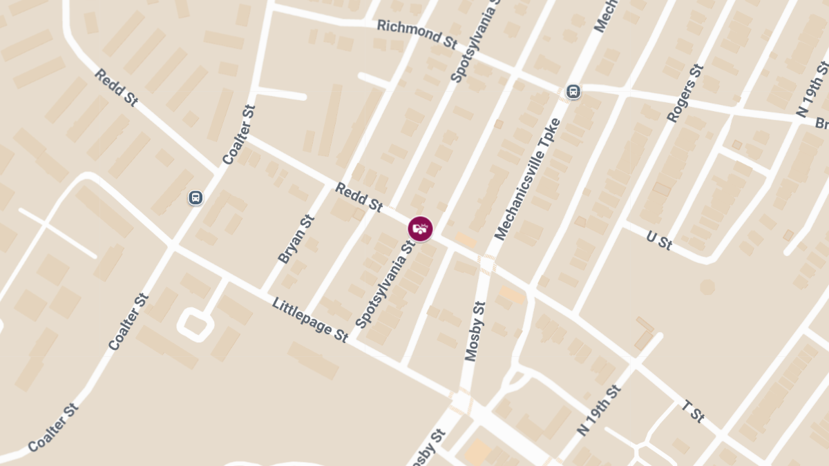 Crash with Injuries Reported at Spotsylvania St & Redd St