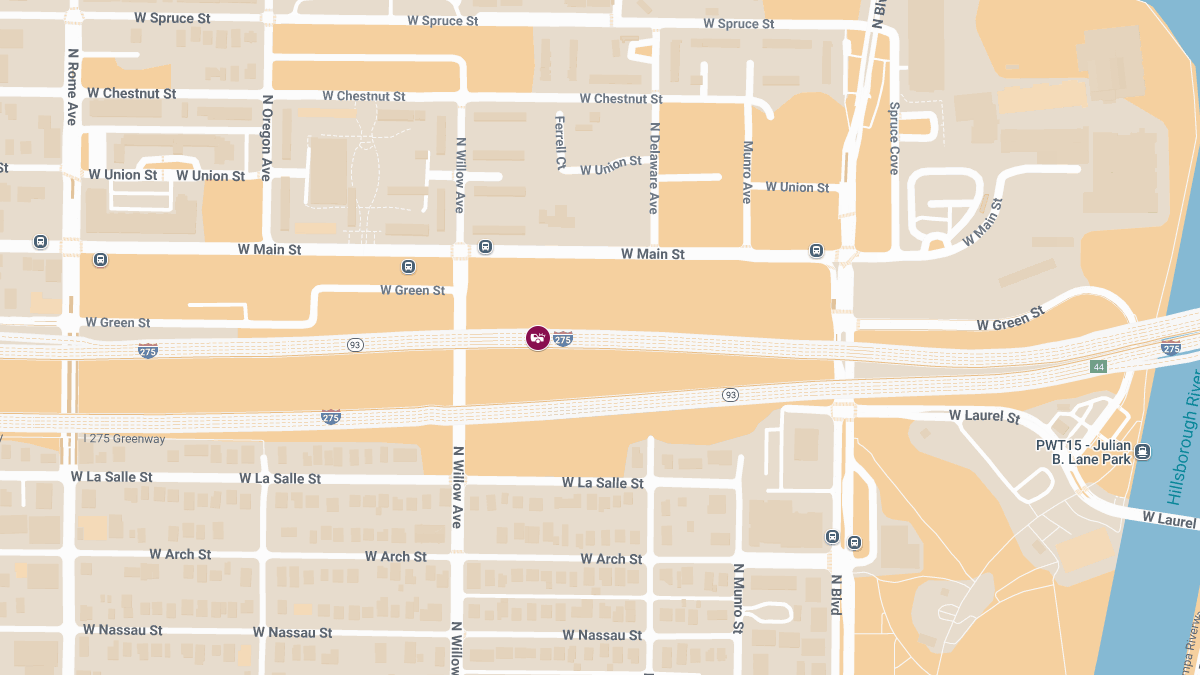 Crash with Injuries Reported on I-275 NB at MM 42